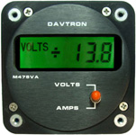 DAVTRON DIGITAL VOLTMETER/AMMETER 475VA-14V-NVG