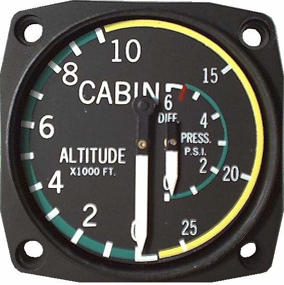 UMA CABIN ALTITUDE DIFFERENTIAL PRESSURE