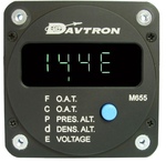 DAVTRON DENSITY/ PRESSURE/ ALTIMETER/ TEMPERATURE MODEL 655-2-NV