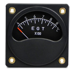 FALCON 2-1/4 EXHAUST GAS TEMPERATURE GAUGE 400-900 C