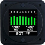 AEROSPACE LOGIC - EIGHT CYLINDER EGT INSTRUMENT WITH TIT