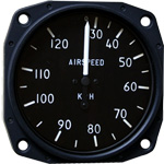 FALCON AIRSPEED INDICATOR 0-120 KPH