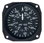 FALCON DUAL DIAL AIRSPEED INDICATOR 30-200 MPH / 30-180 KNOTS