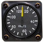 FALCON GAUGE MINIATURE AIRSPEED INDICATOR 0-120 KNOTS