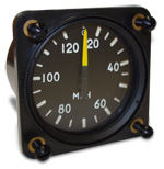 FALCON GAUGE MINIATURE AIRSPEED INDICATOR 0-120 MPH