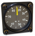 FALCON GAUGE MINIATURE AIRSPEED INDICATOR 0-80 MPH