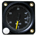 FALCON GAUGE SENSITIVE LIGHT WEIGHT ALTIMETER WITH BAROMETRIC WI