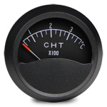 FALCON 2 INCH ROUND CYLINDER HEAD TEMPERATURE GAUGE 0-340 C