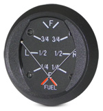 FALCON GAUGE FUEL 2 INCH ROUND DUAL FUEL LEVEL GAUGE 5V INPUT