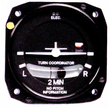 FALCON GAUGE ELECTRICAL TURN COORDINATOR LIGHTED 10-30 VDC WITH 