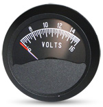 FALCON GAUGE 2 INCH ROUND VOLTMETER 6-16V