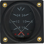 FALCON GAUGE FUEL 2-1/4 DUAL FUEL LEVEL GAUGE 5V INPUT WITH WARN