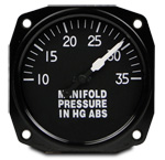 FALCON GAUGE MANIFOLD PRESSURE GAUGE 10-35 INCH HG