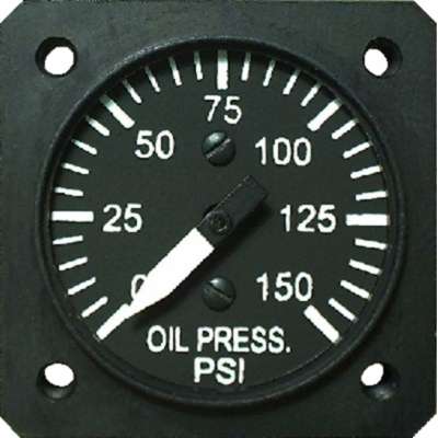 ELECTRONIC UMA 1-1/4 INCH OIL PRESSURE GAUGE