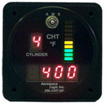 AEROSPACE LOGIC 4 CHT INSTRUMENT WITH VOLTMETER