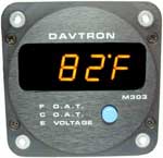DAVTRON DIGITAL VOLTMETER/ OUTSIDE AIR TEMPERATURE  MODEL 303
