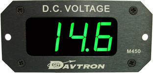 DAVTRON DIGITAL VOLTMETER MODEL 450A-GRN