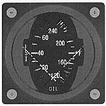 WESTACH 2-1/4 INCH DUAL OIL PRESSURE/OIL TEMPERATURE