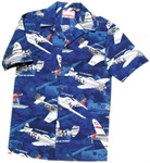 WARBIRDS IN EUROPE HAWAIIAN ALOHA SHIRT