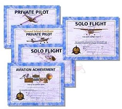 CERTIFICATES AVIATION ACHIEVEMENT AWARDS