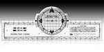 APR NPR-13 13 INCH AZIMOUTH COMPASS ROSE NAVIGATION PLOTTER