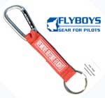 FLYBOYS REMOVE BEFORE FLIGHT KEY CHAIN WITH CARABINER