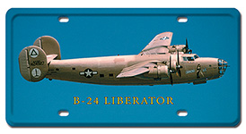 B-24 LIBERATOR LICENSE PLATE