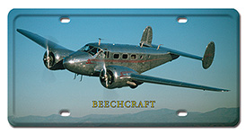 BEECHCRAFT LICENSE PLATE