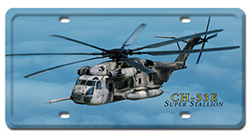 CH-53E SUPER STALLION LICENSE PLATE