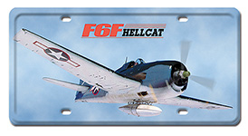 F6F HELLCAT LICENSE PLATE