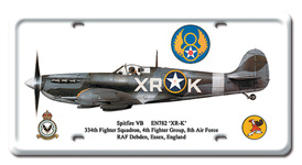 SPITFIRE VB LICENSE PLATE