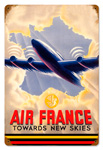 AIR FRANCE VINTAGE METAL SIGN