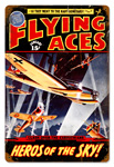 FLYING ACES VINTAGE METAL SIGN