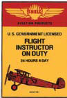 INSTRUCTOR ON DUTY NOSTALGIC PORCELAIN SIGN