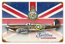 SPITFIRE UNION JACK VINTAGE METAL SIGN