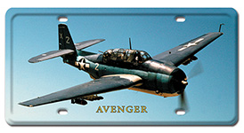 AVENGER LICENSE PLATE