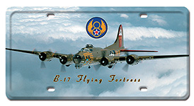 B-17 FLYING FORTRESS LICENSE PLATE