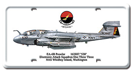 EA-6B PROWLER LICENSE PLATE