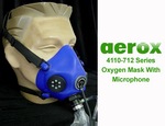 AEROX 4110-712 SERIES OXYGEN MASK WITH MICROPHONE