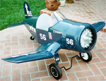 PEDAL PLANE PLANS FOR KIDS - F4U-1 CORSAIR JR.