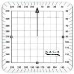 SAGA AVIATION SP AERONAUTICAL NAVIGATION ANGLE PROTRACTOR