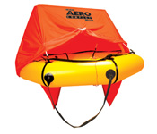 REVERE AERO COMPACT LIFE RAFT 4 PERSON W/ CANOPY & STANDARD KIT