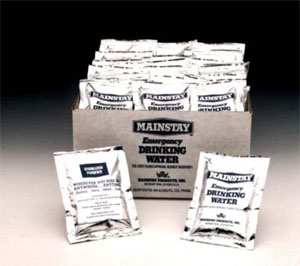 EMERGENCY WATER PACKETS