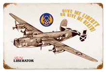 LIBERATOR VINTAGE METAL SIGNS