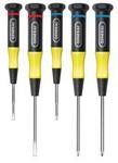 5-PC PRECISION ULTREACH  STAR SCREWDRIVER SET SLOTTED & PHILLIPS