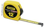 STANLEY DECIMAL INCH TAPE MEASURE