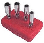 4 PIECE 3/8 INCH DRIVE UNIVERSAL SPARK PLUG SOCKET SET