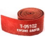 RED SILICONE ENGINE BAFFLE TEXTURED FINISH 1/8”X3”X9