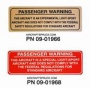 PASSENGER WARNING DECALS