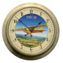 TRINTEC AIRCRAFT WALL CLOCKS METAL FRAME-BRASS FINISH